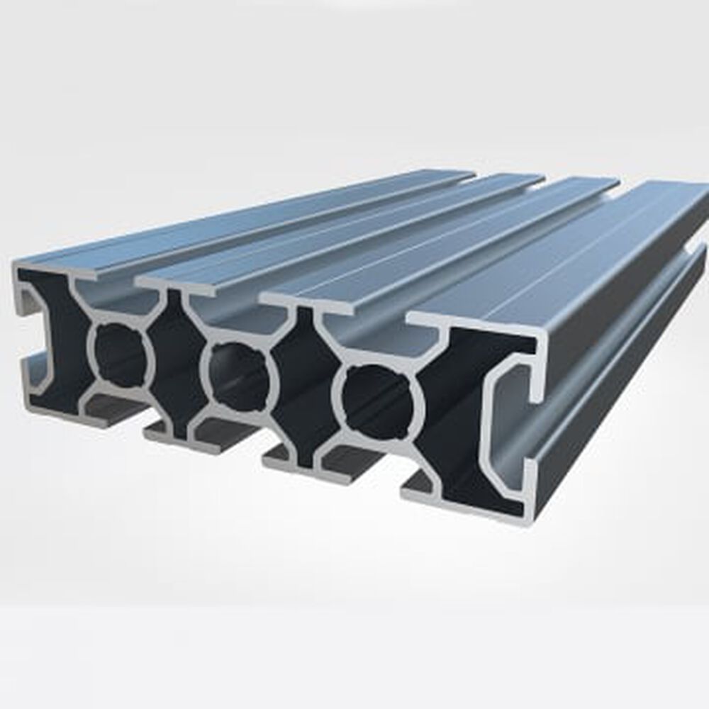 PERFIL ALUMI ANOD 30X100X6000MM BASICO 8 CANAIS, , large